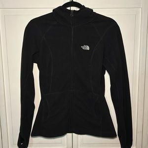 North Face Black Zip up Hoodie, Size S